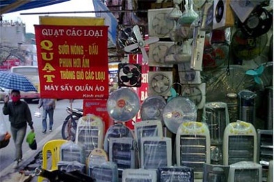 Rét đậm làm thiết bị sưởi ấm đắt hàng