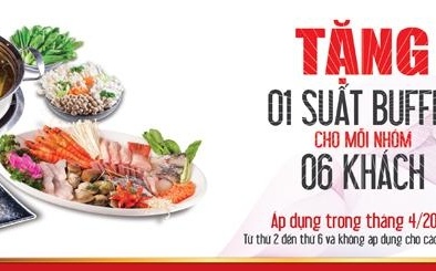Nhà hàng lẩu bò Kendo tặng buffet miễn phí tháng 4-2014