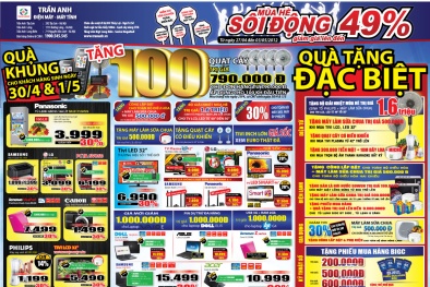 Điện máy Trần Anh khuyến mãi điện thoại SS Galaxy