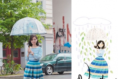 Bí quyết mặc đẹp trong ngày mưa bão 