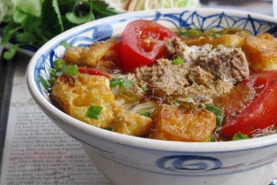 Cách nấu bún riêu cua đậm chất Bắc