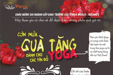 Mưa quà tặng cho tín đồ Yoga