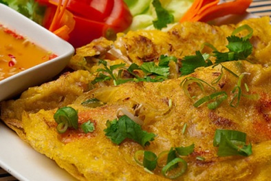 Cách làm món bánh xèo miền Nam giòn rụm thơm ngon