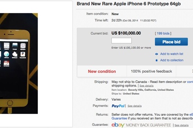 Mẫu thử iPhone 6 được bán với giá 2,1 tỷ đồng
