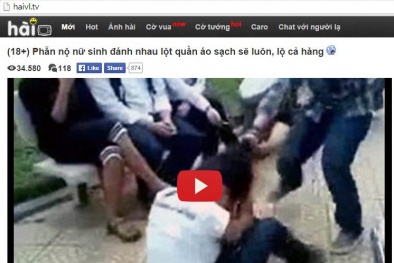 Tràn lan những hình ảnh khiêu dâm, bạo lực ở Haivl.com