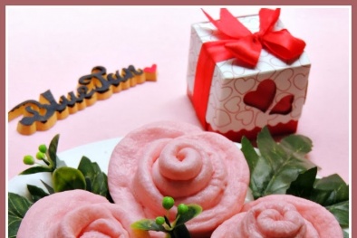 Cách làm bánh bao hoa hồng hấp dẫn tặng mẹ ngày 20/10