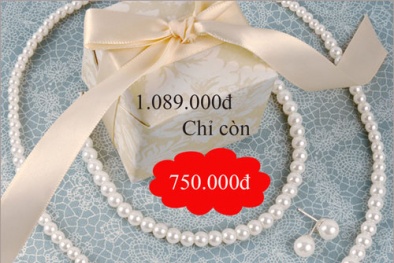 Trang sức ngọc trai ưu đãi lớn cho phái đẹp