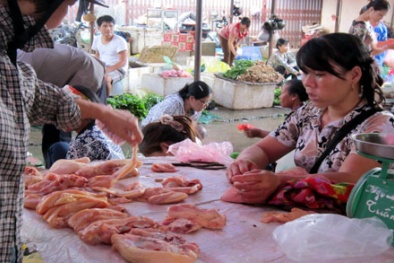 Hô biến thịt gà thứ cấp thành thịt lợn thăn tươi rói