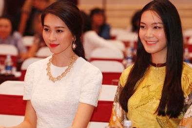 Thu Thảo - Thùy Dung rạng ngời tại họp báo hoa hậu Việt Nam