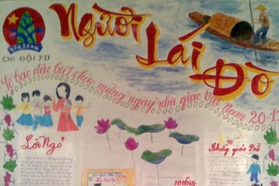 Cách làm báo tường đẹp chào mừng ngày Nhà giáo Việt Nam 20/11