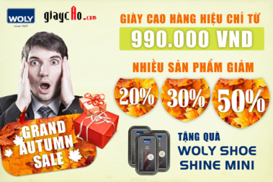 Sắm giày hiệu chỉ từ 990.000 đồng tại giaycAo.com