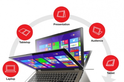 Toshiba ra mắt laptop lai máy tính bảng kích thước lớn