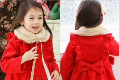 Những mẫu áo khoác mùa đông 2014 mới nhất cho bé gái
