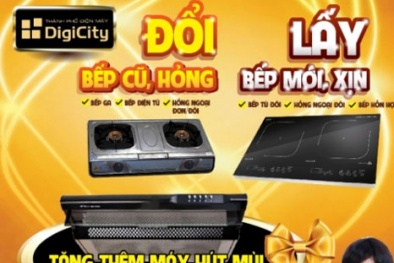 Mua hoặc đổi bếp mới tặng kèm máy hút mùi tại DigiCity
