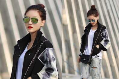 Mix đồ với bốt đen cực đẹp cho ngày lạnh