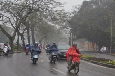 Dự báo thời tiết ngày mai 25/1/2015: Bắc Bộ có sương mù sáng sớm, có thể xuất hiện mưa phùn