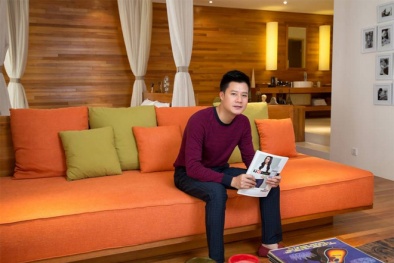 Không gian sống tràn ngập màu xanh của ca sĩ Quang Dũng 
