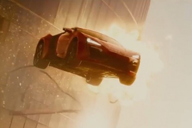 'Thót tim' với những cảnh quay trong bom tấn 'Fast and Furious 7' 