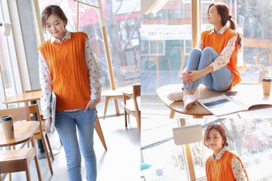 Phối đồ đẹp với áo len và sơ mi cho ngày Tết se lạnh