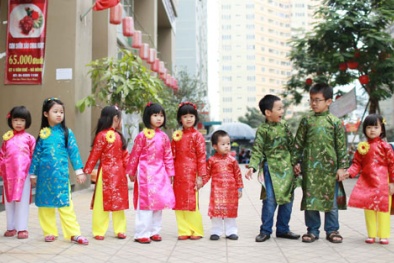 Thời trang Tết 2015 cho các bé yêu