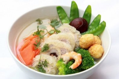 Canh bóng thả thanh mát cho bữa cơm đầu năm 
