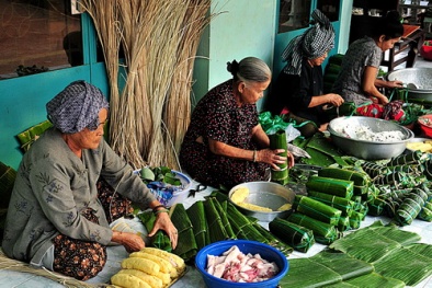 Nguồn gốc và ý nghĩa đòn bánh Tét ngày Tết Nam Bộ