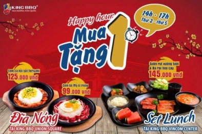 KingBBQ khuyến mãi tháng 3