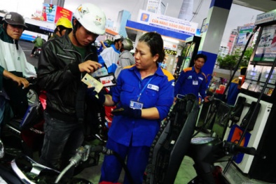 Giá xăng tăng trên 1.600 đồng/lít từ 15 giờ chiều nay