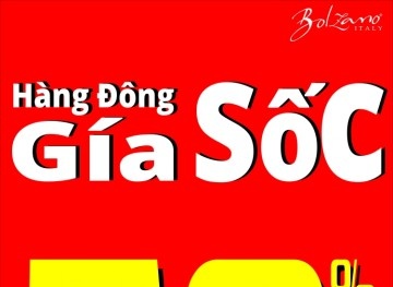 Thời trang Bolzano khuyến mãi 50% sp thu đông