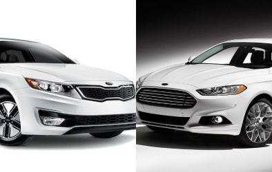 Sedan tầm trung Ford Fusion và Kia Optima đọ sức ấn tượng