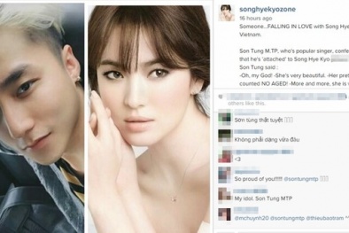Sơn Tùng 'yêu mê mệt' vẻ đẹp không tuổi Song Hye Kyo