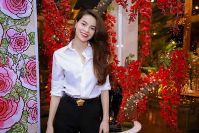 Bí quyết phối áo sơ mi trắng ngày hè đẹp như Hà Hồ