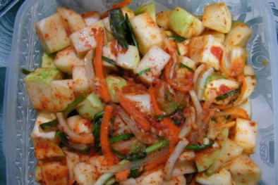 Tuyệt chiêu làm món kim chi su hào cay cay, lạ miệng