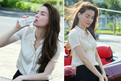 Hà Hồ và bí quyết làm mới mình với áo sơ mi 