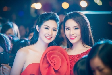 Hoa hậu Kỳ Duyên tự tin khoe sắc cùng đàn chị Ngọc Hân 