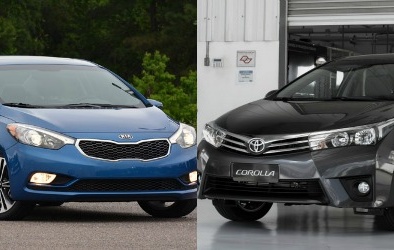 Kia Forte và Toyota Corolla cạnh tranh ngôi vị dòng sedan 