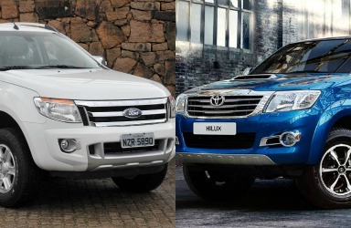 Toyota Hilux đọ sức với ‘vua bán tải’ Ford Ranger 