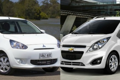 Chevrolet Spark và Mitsubishi Mirage: Xe giá rẻ tiết kiệm xăng