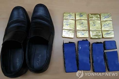 Cơ trưởng Việt Nam giấu 4kg vàng bị Hàn Quốc xử án treo