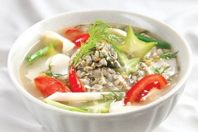 Canh hến nấu chua thanh mát cho ngày nóng