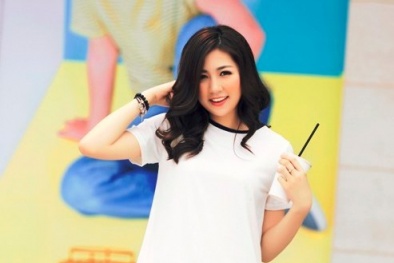 Á hậu Dương Tú Anh street style nỗi bật giữa Sài gòn