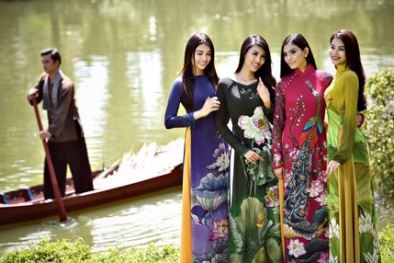 Sĩ Hoàng công phu chuẩn bị áo dài trình diễn trước Tổng thống Mỹ