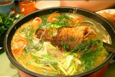 Canh riêu cá chép chua ngọt cho bữa cơm cuối tuần