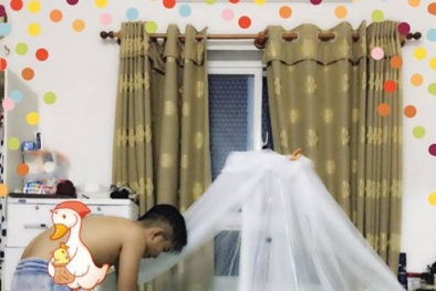 Phan Hiển tận tình chăm sóc con khi Khánh Thi đi vắng