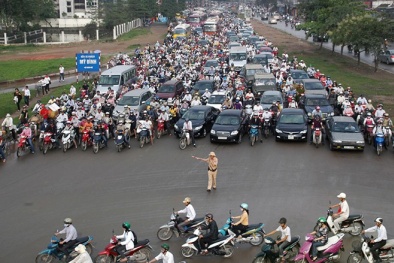 Phân làn giao thông, cấm phương tiện nhiều tuyến phố dịp 2/9