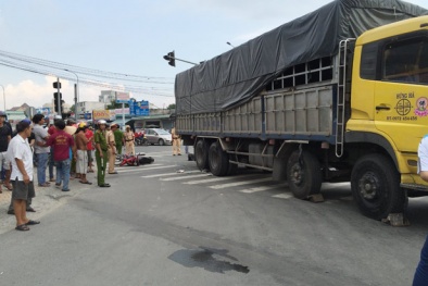 Chồng tuyệt vọng nhìn xe tải cán chết vợ đang mang thai 5 tháng