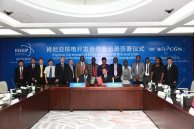 Kenya và Trung Quốc ký kết thỏa thận xây dựng nhà máy điện hạt nhân