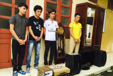 Nhóm thanh niên táo tợn, chuyên đột nhập vào nhà dân để trộm cắp loa đài, ti vi