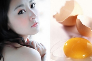 Sở hữu làn da trắng hồng rạng rỡ nhờ mặt nạ trứng gà 