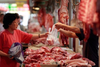 Nhiều mẫu rau, thịt lợn chứa chất cấm tại chợ Hà Nội